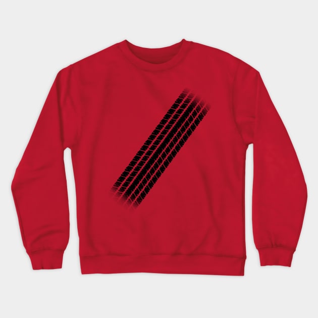 Tire Track Skid Mark Crewneck Sweatshirt by Superhero_Suite